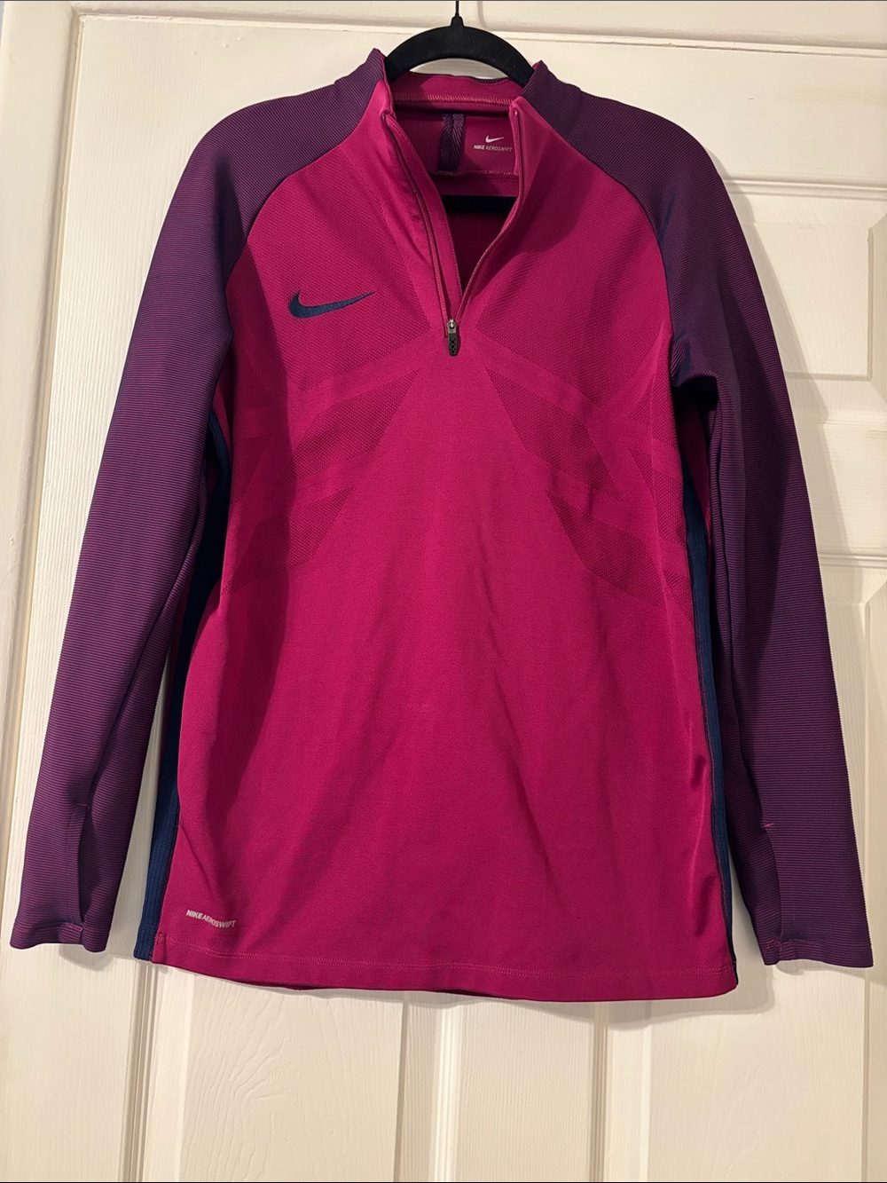 Nike Women’s Magenta & Purple Half-Zip Training Top